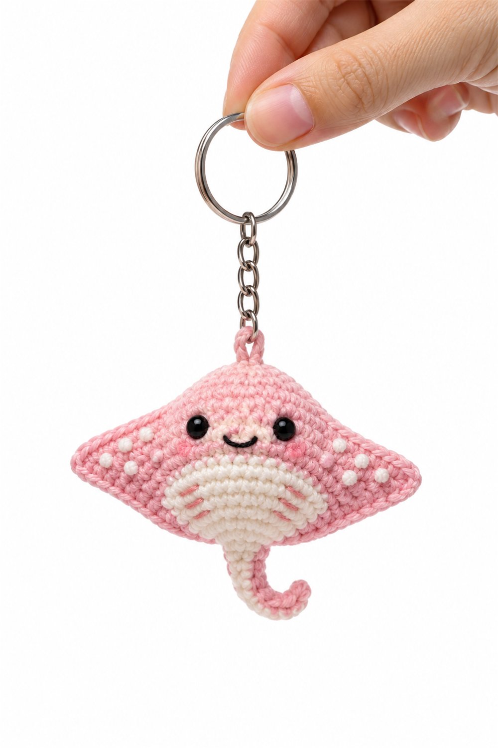 Pink Ray Keychain - Crochet Pattern