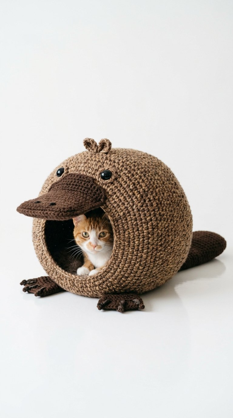 Platypus Crochet Cat House Crochet Guide