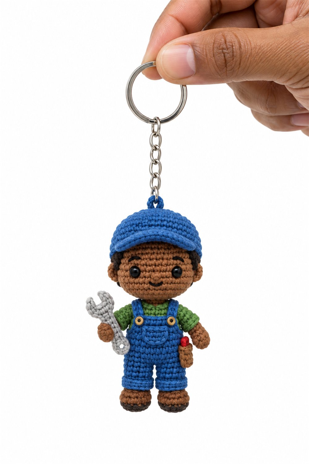 Plumber Keychain - Crochet Pattern