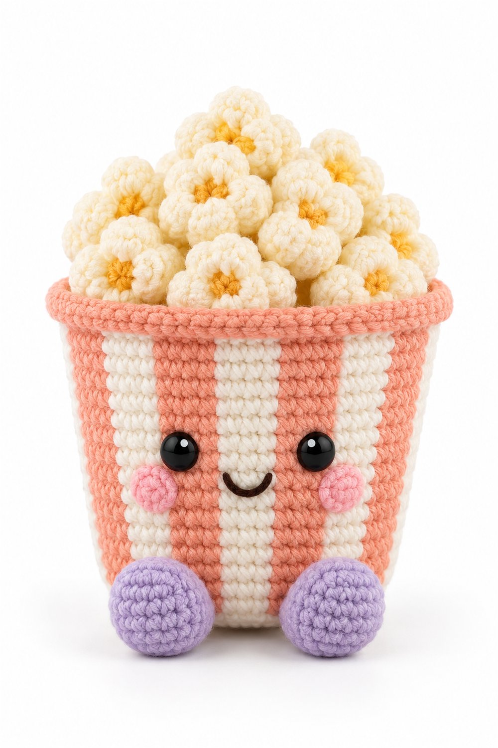 Popcorn Bucket Crochet Guide