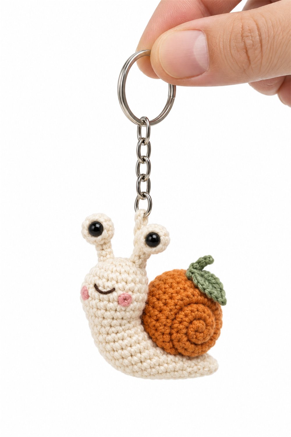 Pumpkin Snail Keychain - PDF Pattern