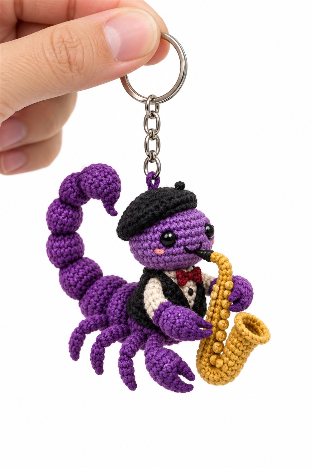 DIY Purple Scorpion Jazz Musician - Crochet Tutorial