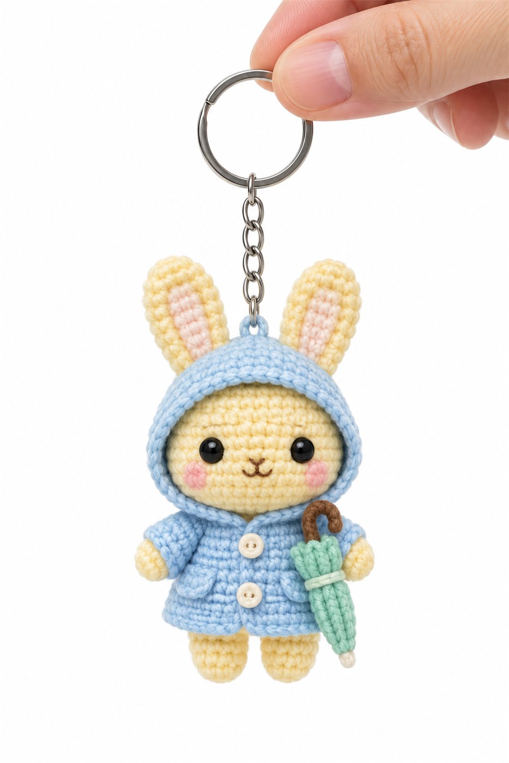 Rain Bunny Keychain - PDF Pattern