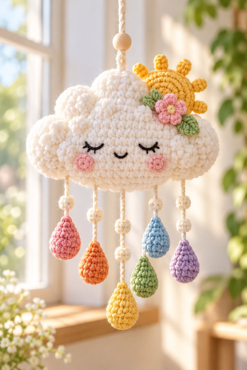 Rain Cloud Rainbow - PDF Pattern