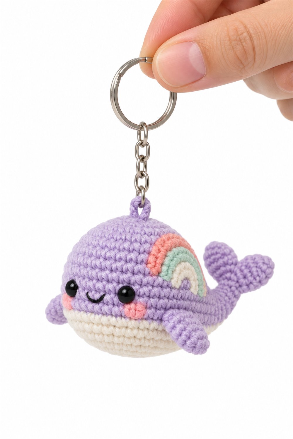 Rainbow Whale Keychain 2 - Step by Step