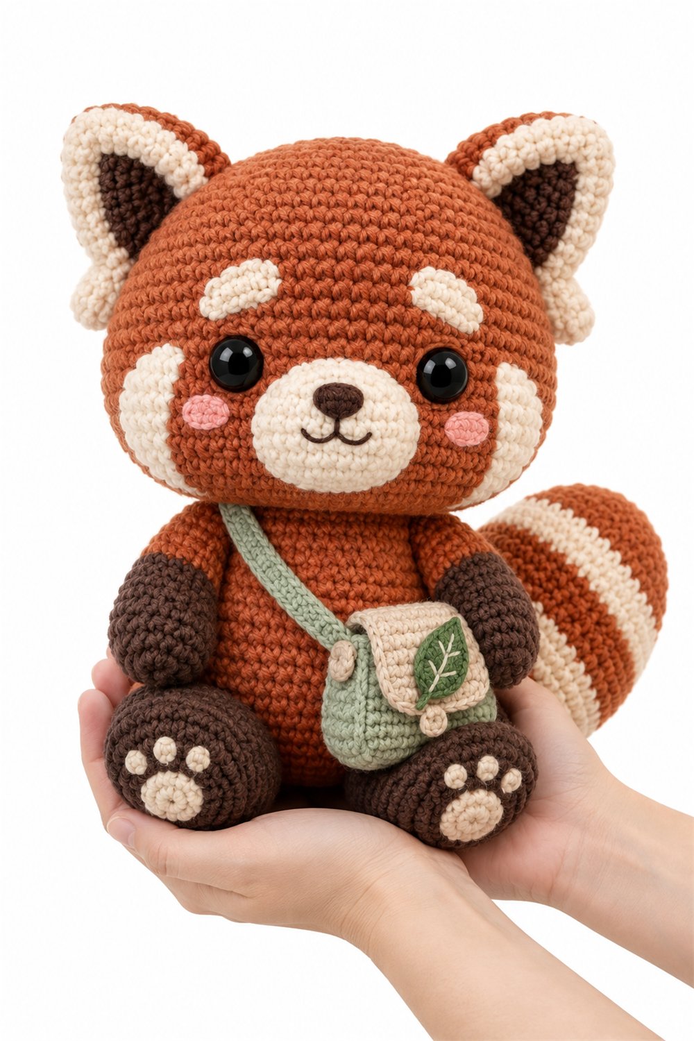 Red Panda With Bag - Handmade Pattern