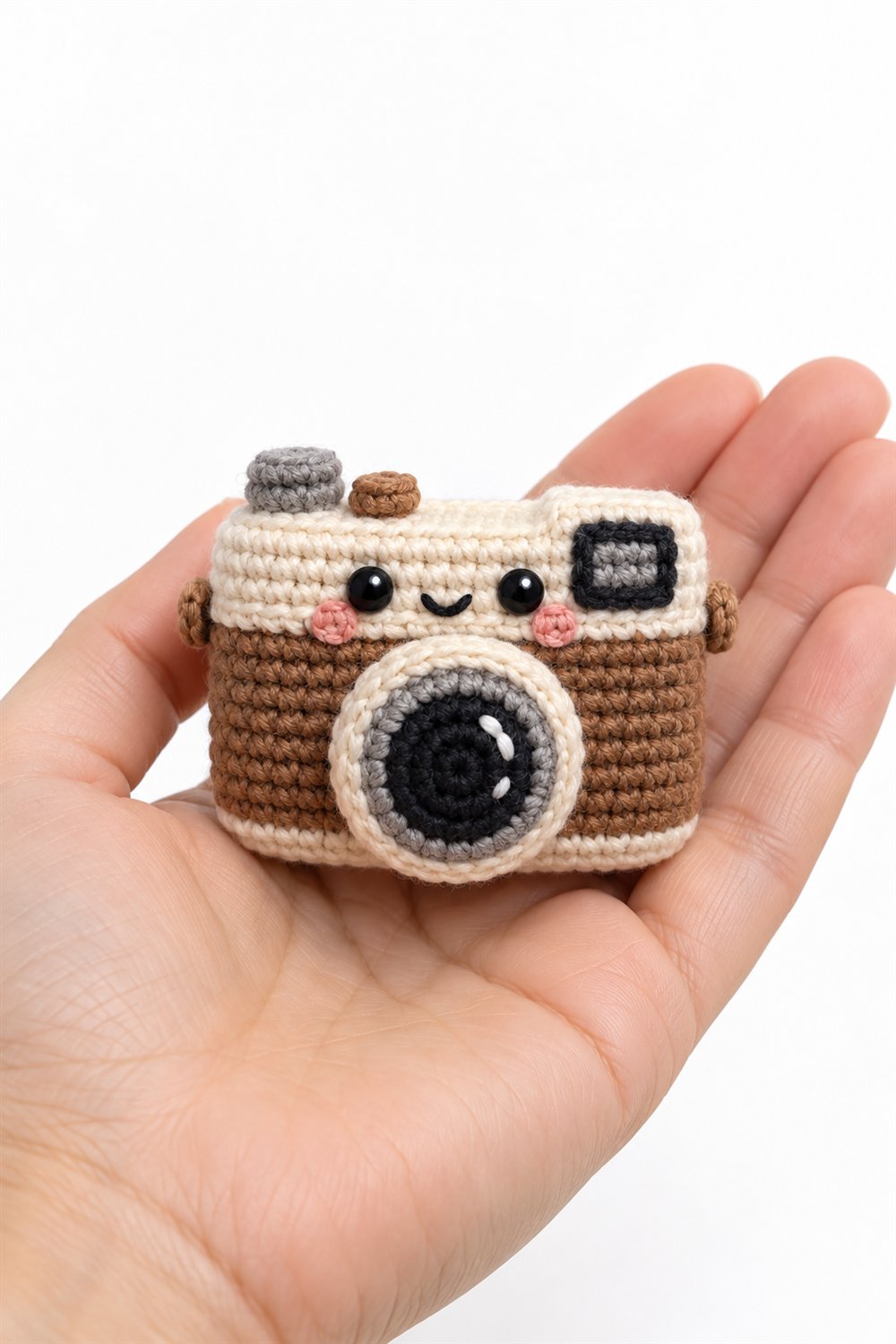 Retro Camera With Face - Handmade Pattern