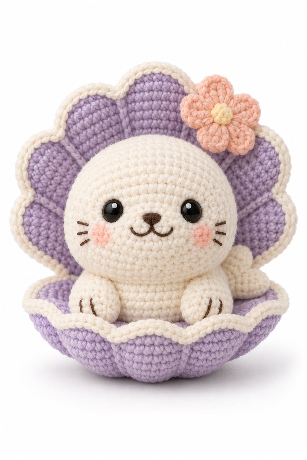 Seal With Shell - Handmade Pattern