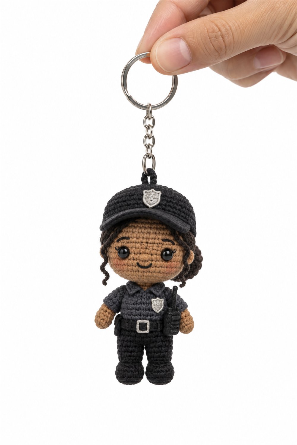 Security Guard Keychain - Crochet Pattern
