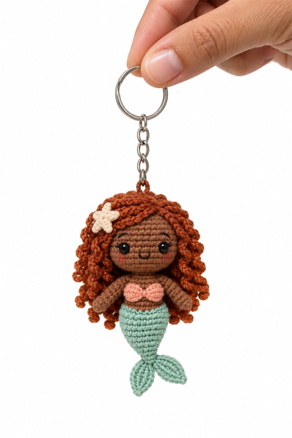 Shell Mermaid Keychain - Step by Step