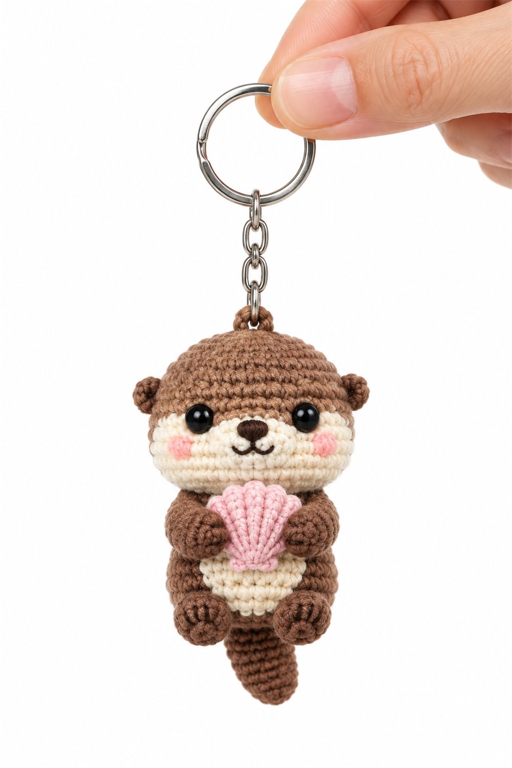 Crochet Shell Otter Keychain 2 - Pattern