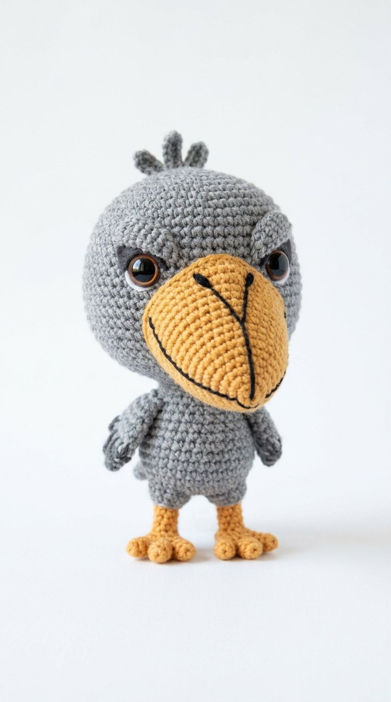 How to Crochet Shoebill Stork Chibi Amigurumi