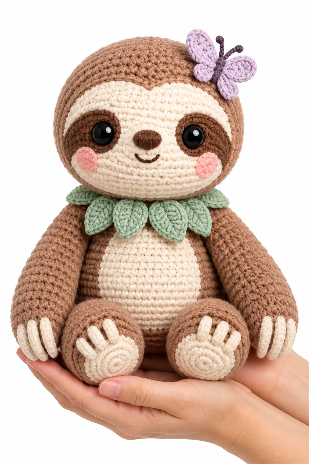 Sloth With Butterfly - Amigurumi Pattern