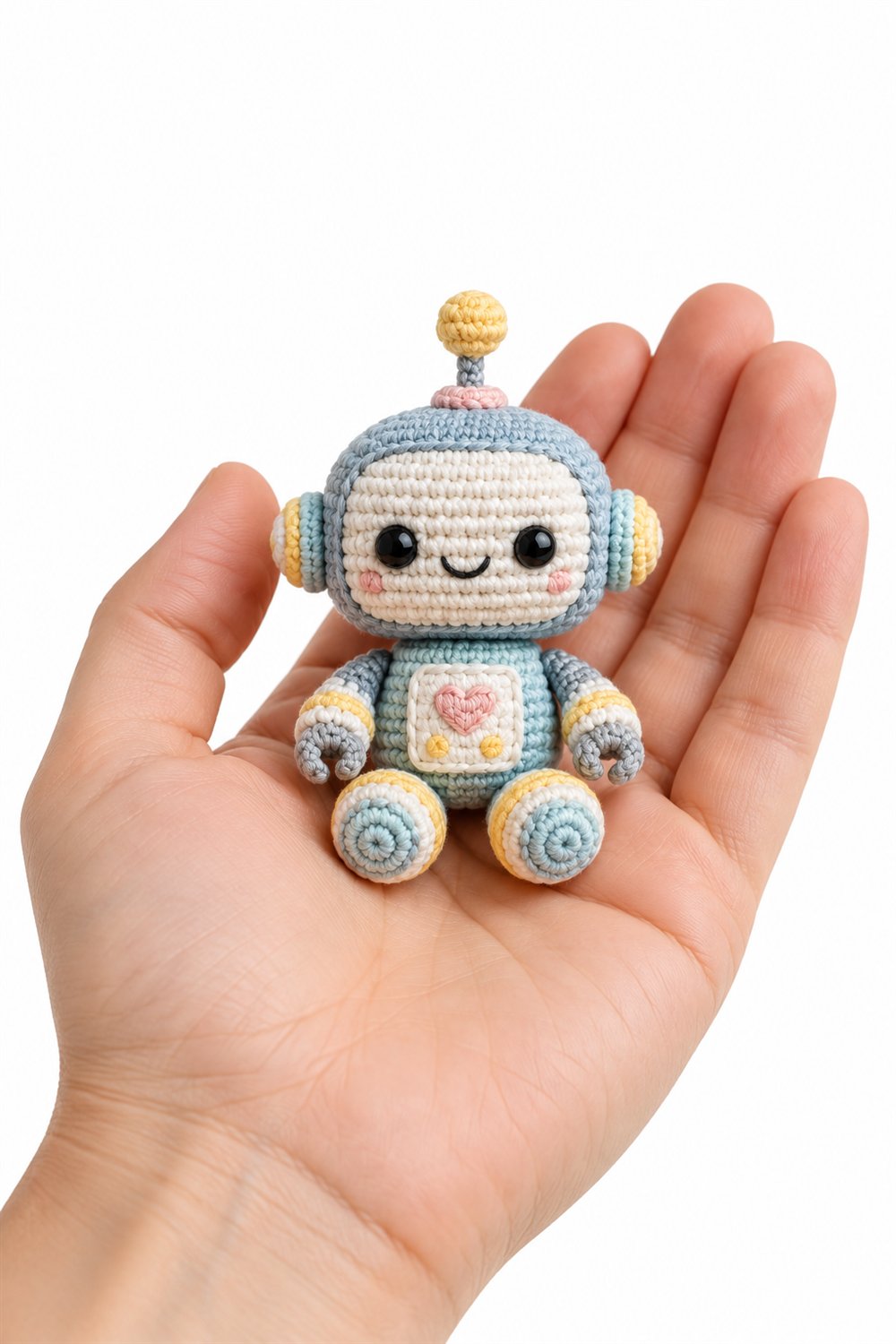 Small Pastel Robot - Crochet Pattern