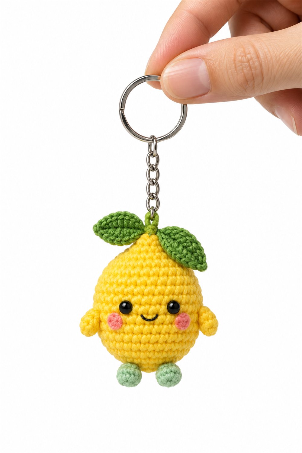 Smiling Lime Keychain - Easy Crochet
