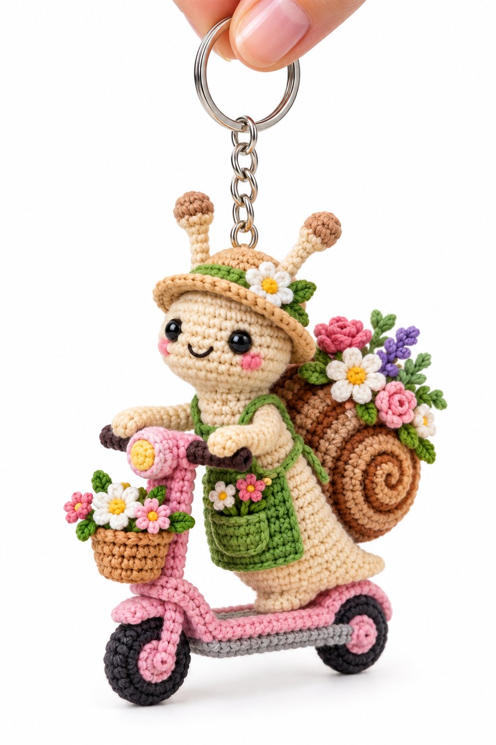 DIY Snail Florist On Scooter - Crochet Tutorial