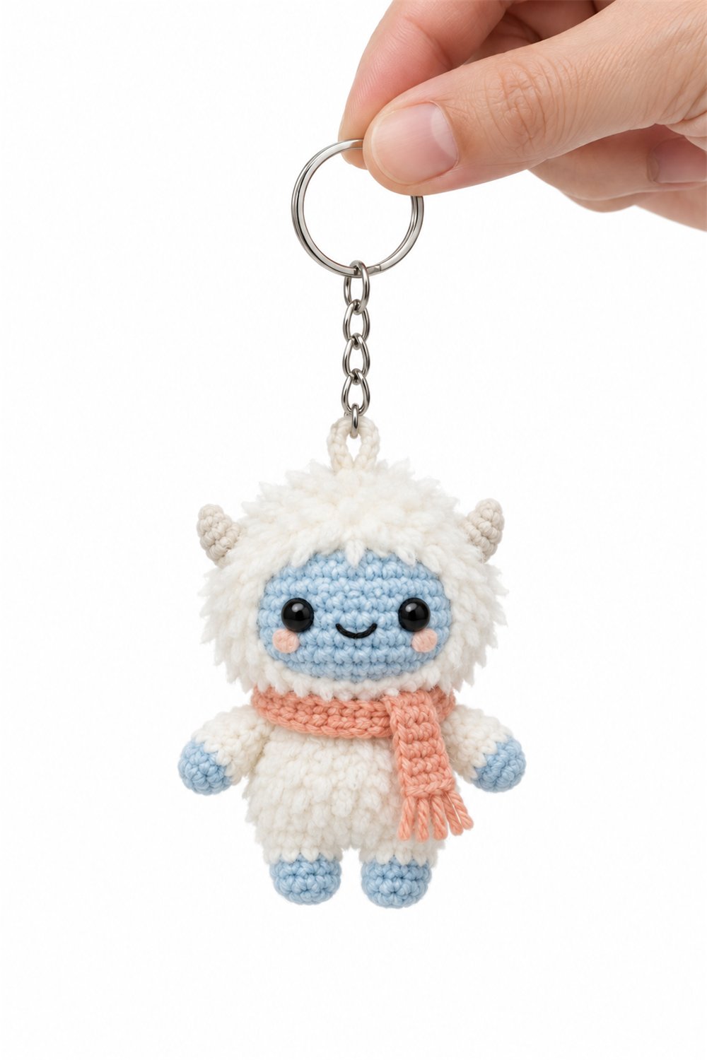 Snow Yeti Keychain - Crochet Pattern