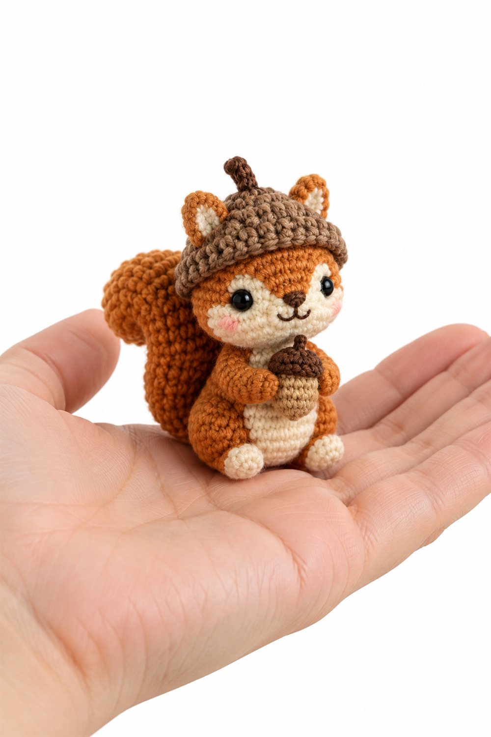Squirrel With Acorn Hat - Handmade Pattern