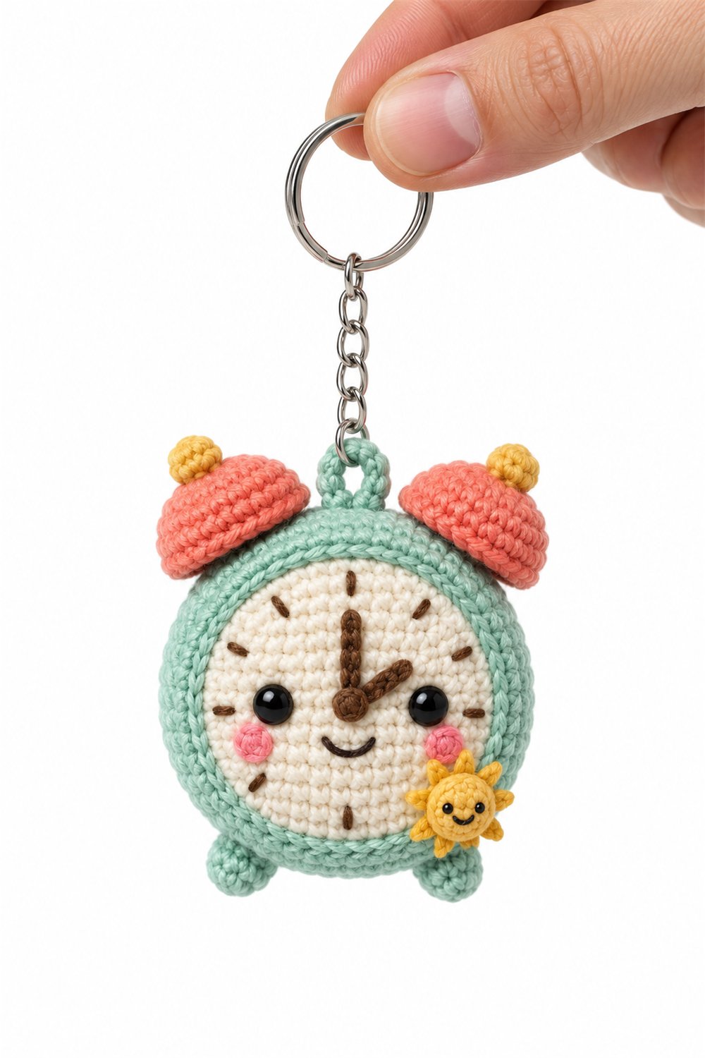 Crochet Sun Watch Keychain - Pattern