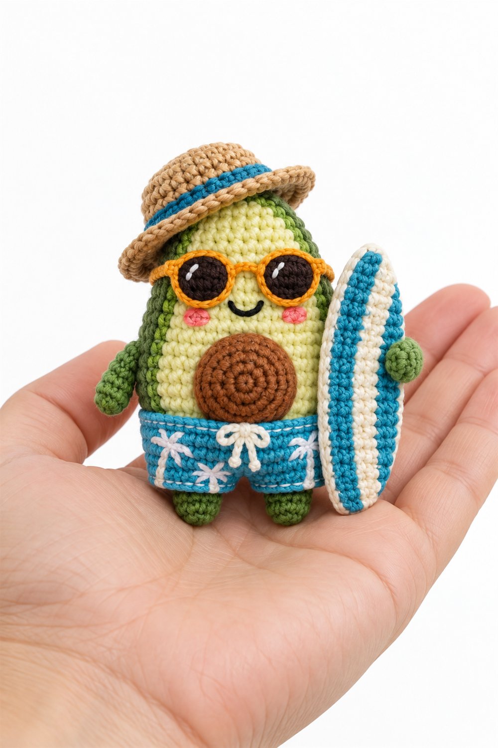 Crochet Surfer Avocado - Pattern