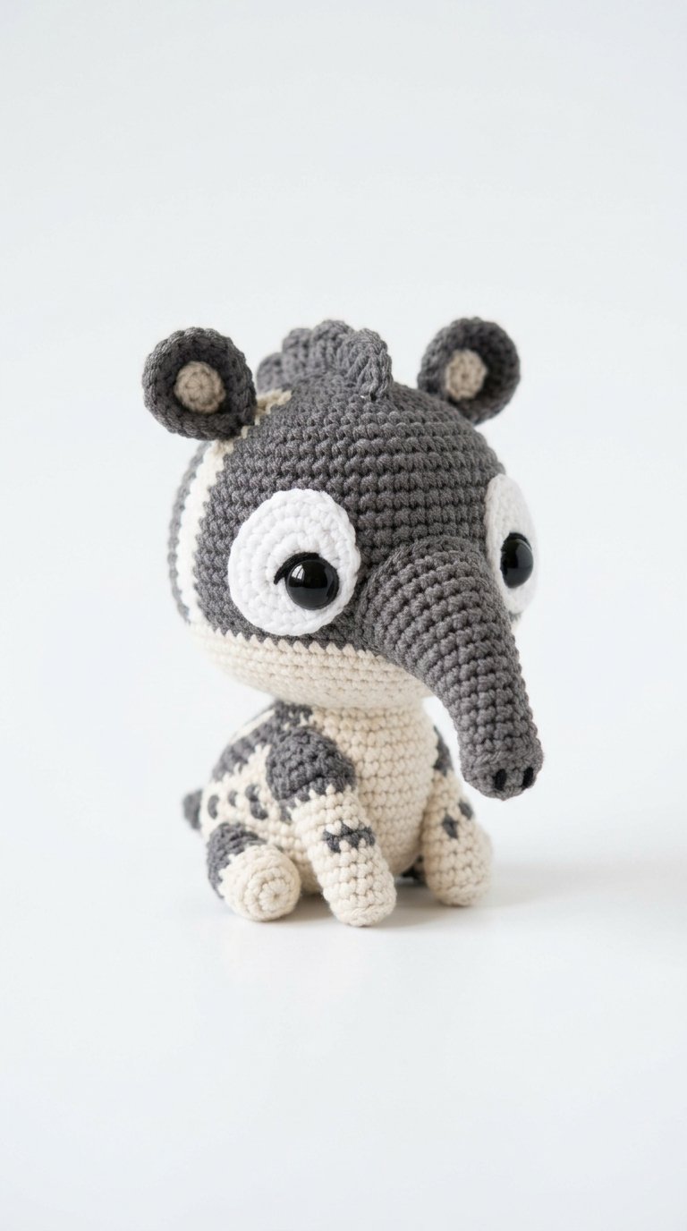 DIY Tapir Baby Amigurumi Oversized Head - Crochet Tutorial