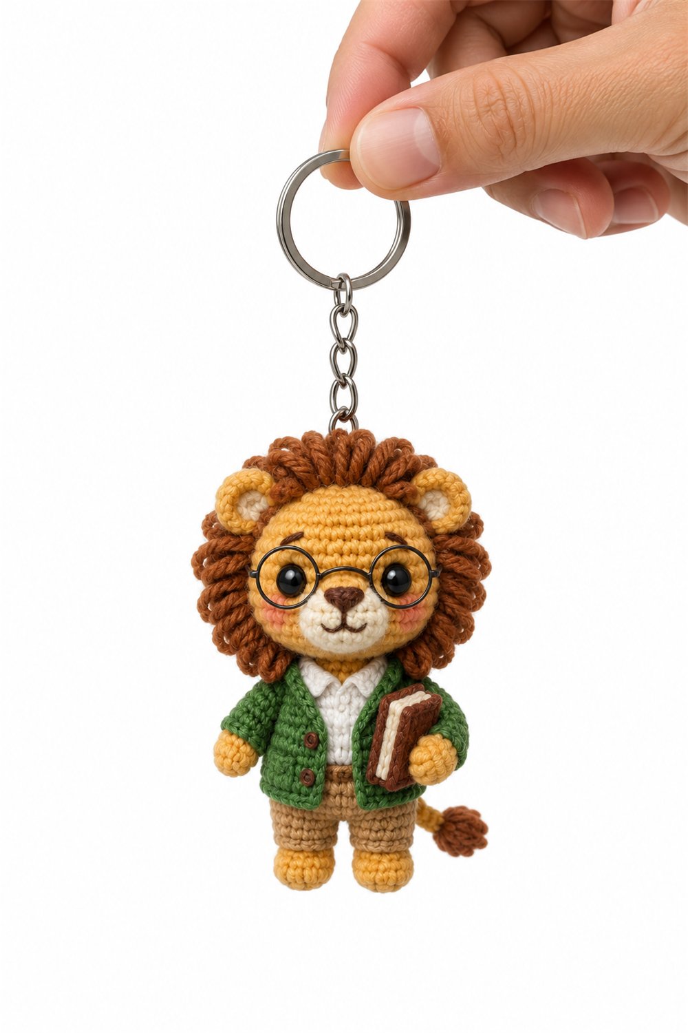Teacher Lion Keychain - Amigurumi Pattern