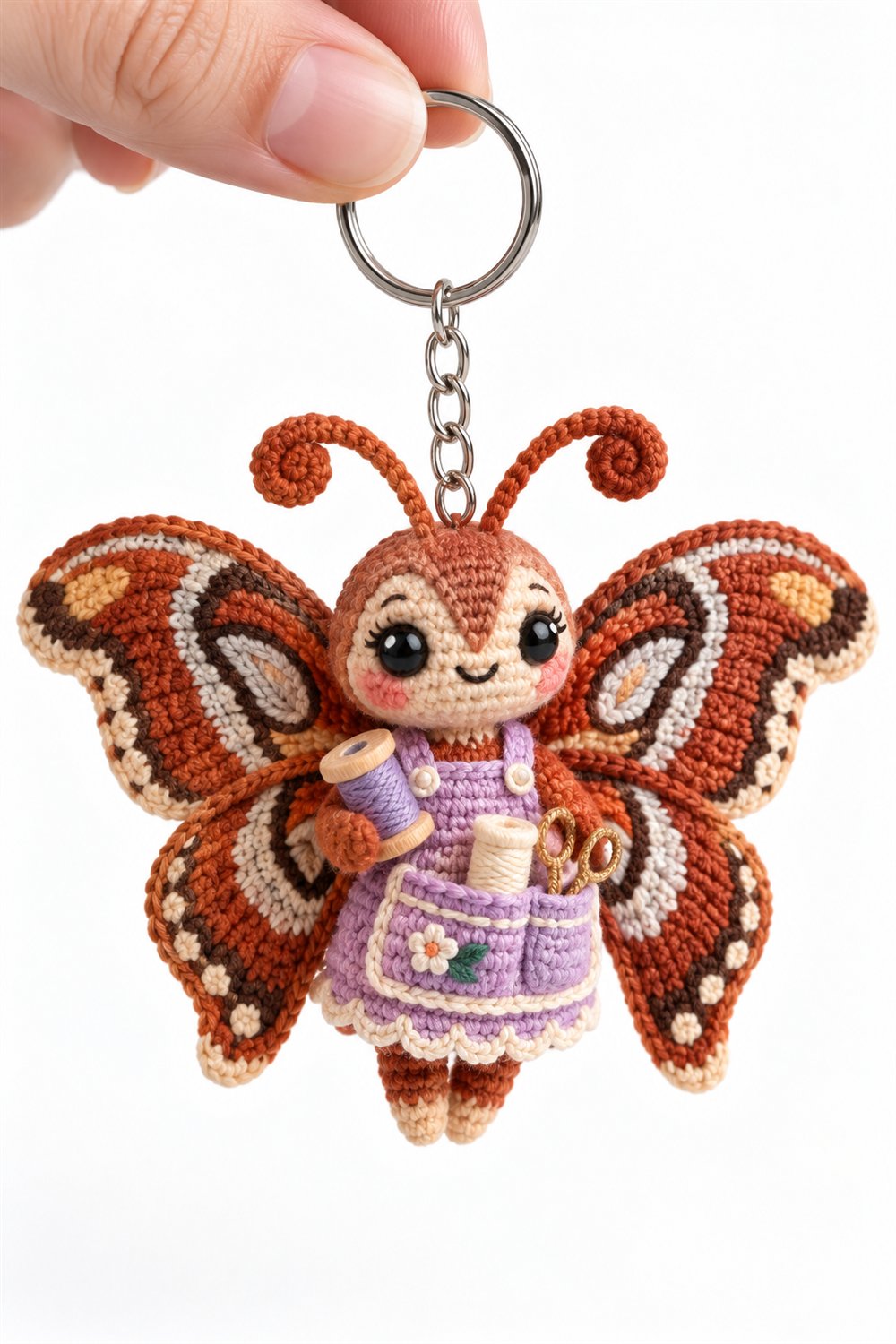 Terracotta Atlas Moth Seamstress - Easy Crochet