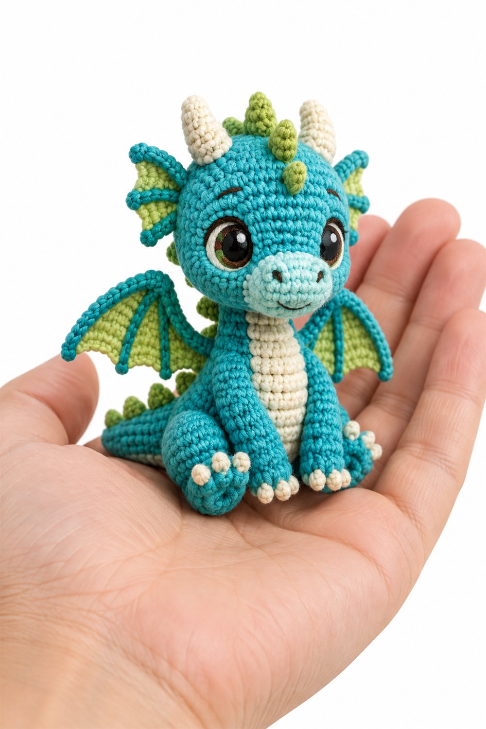 Turquoise Baby Dragon - Easy Crochet