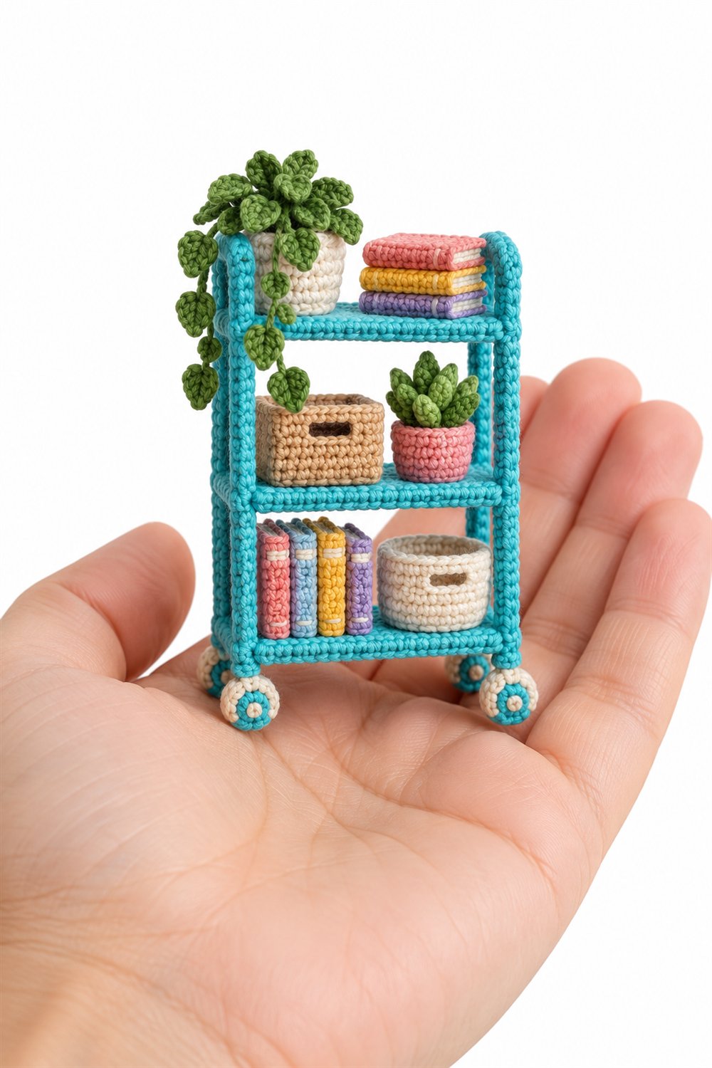 Turquoise Bookshelf - Handmade Pattern