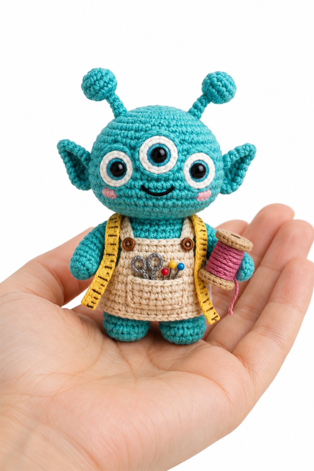 Turquoise Seamstress Alien Crochet Guide