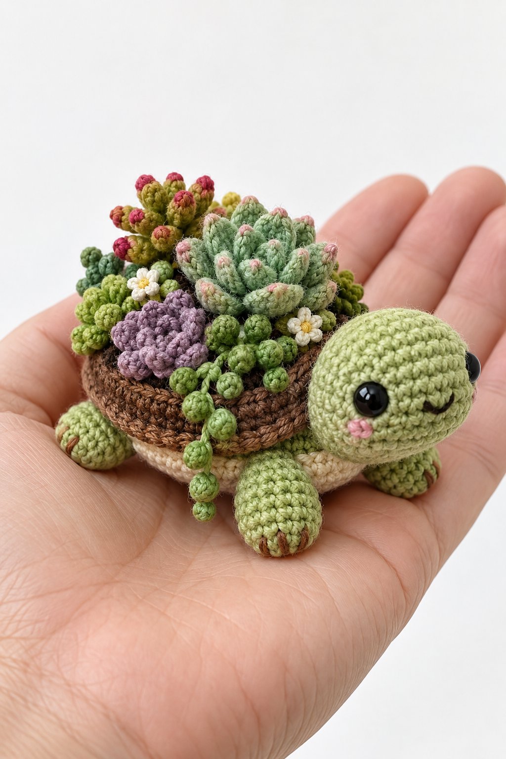 How to Crochet Turtle Succulent Shell