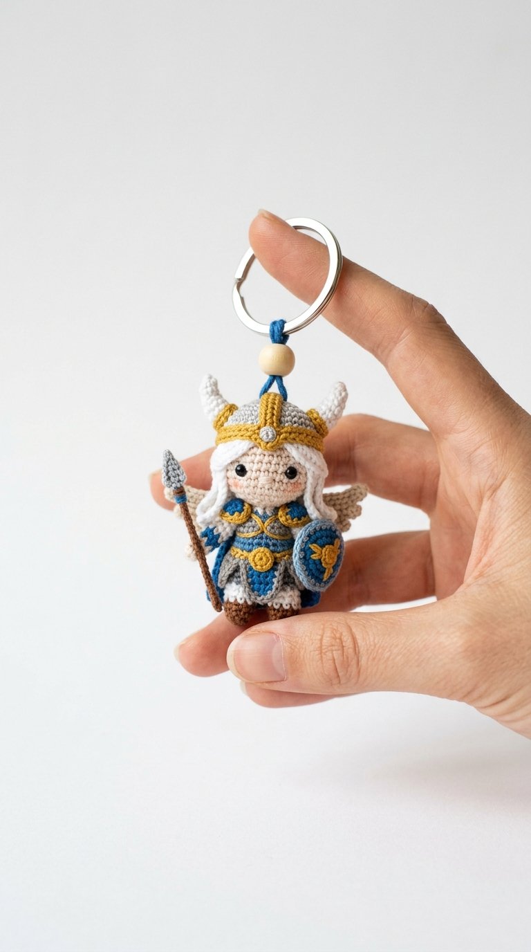 Valkyrie Crochet Keychain 2 Crochet Guide