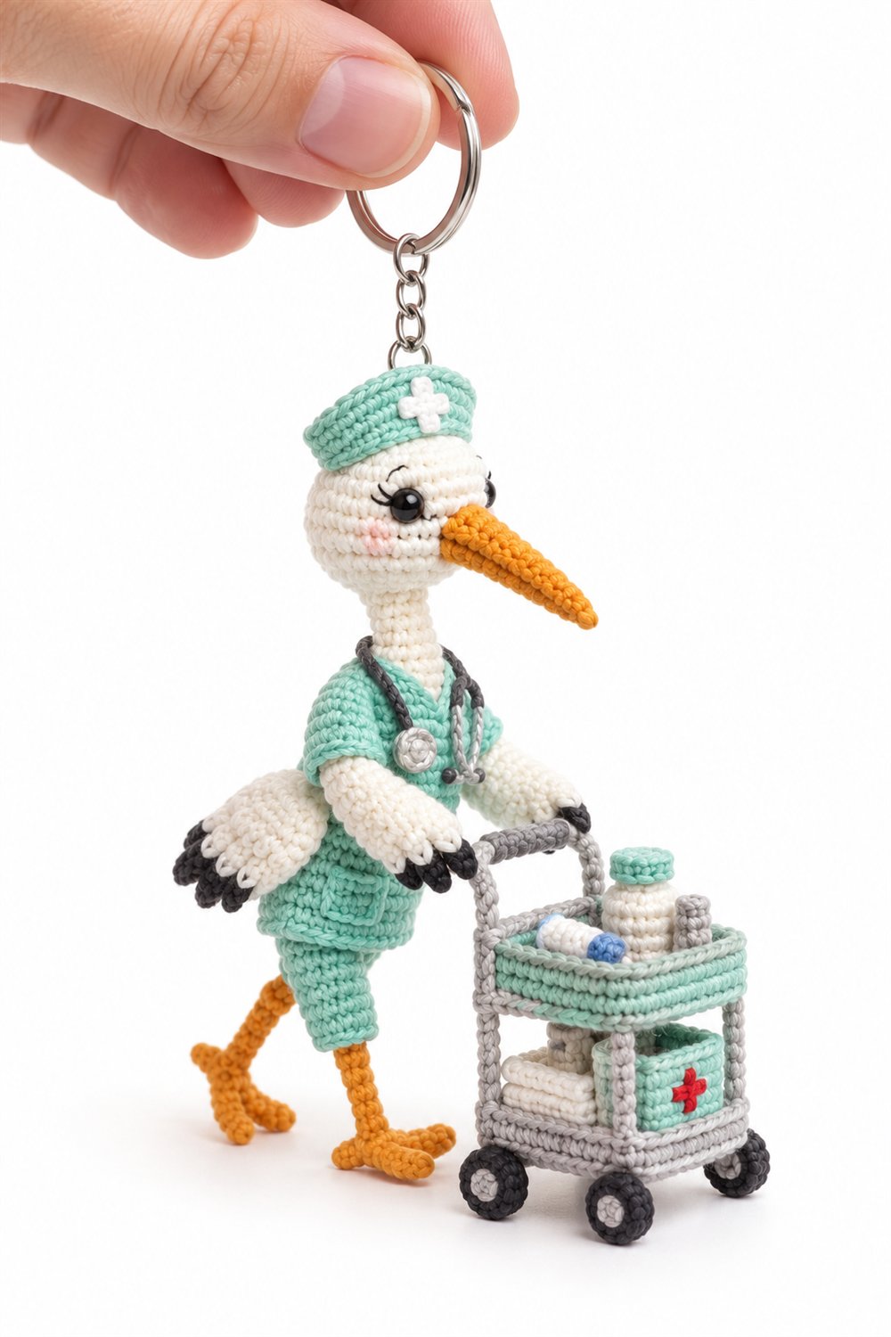 White Heron Nurse Crochet Guide