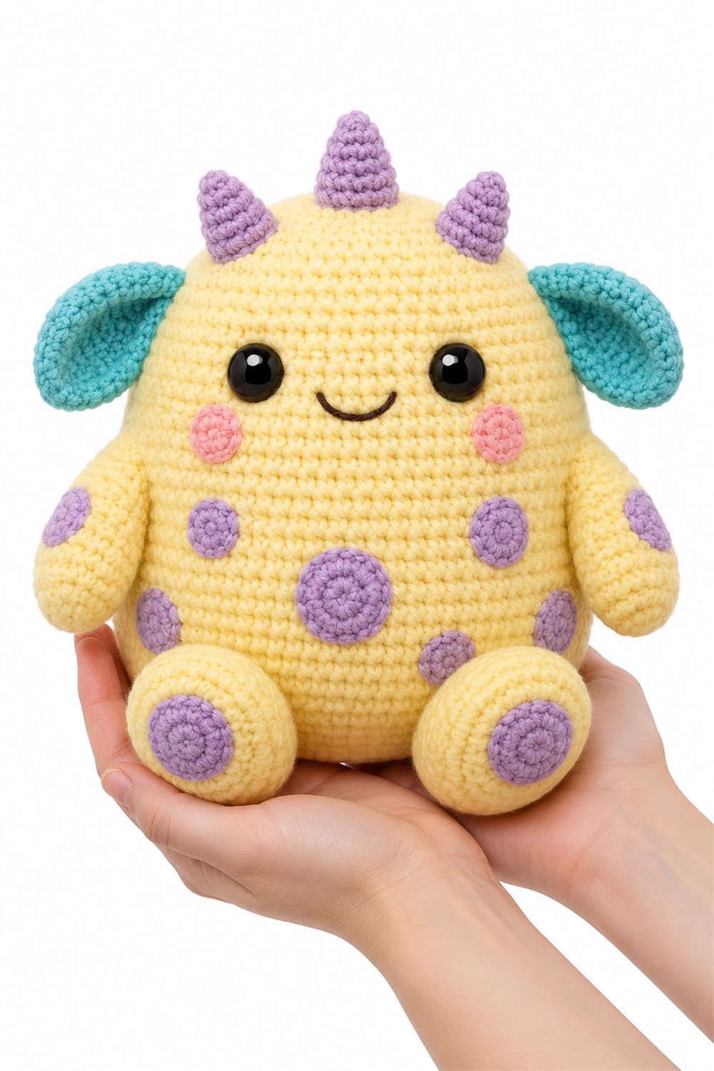 Yellow Fuzzball Monster - Amigurumi Pattern