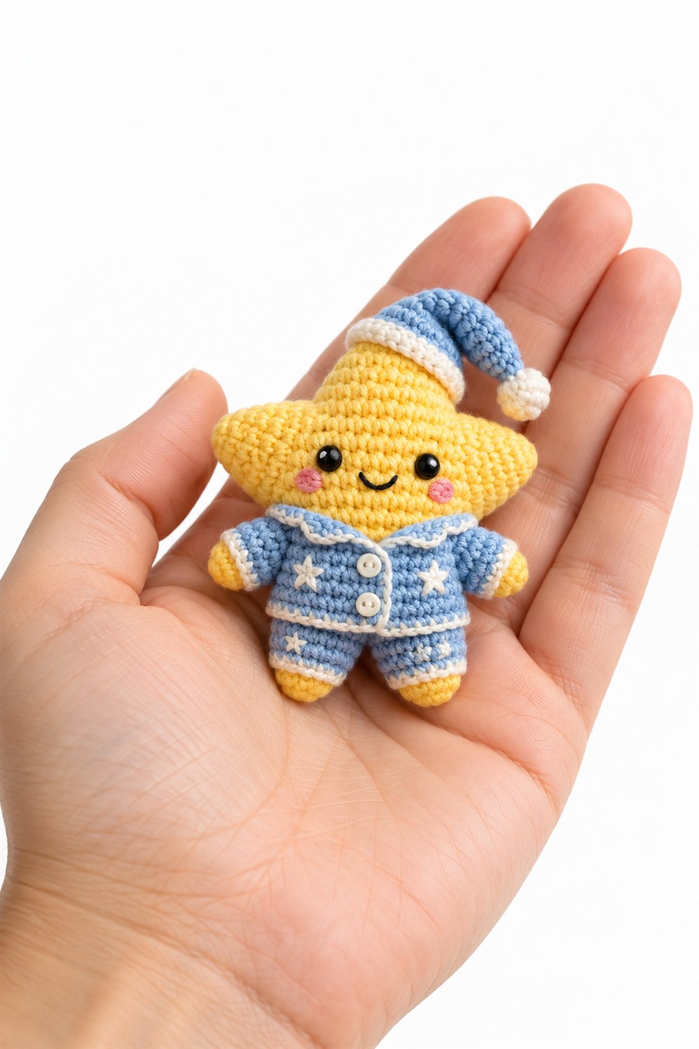 DIY Yellow Star In Blue Pajamas - Crochet Tutorial