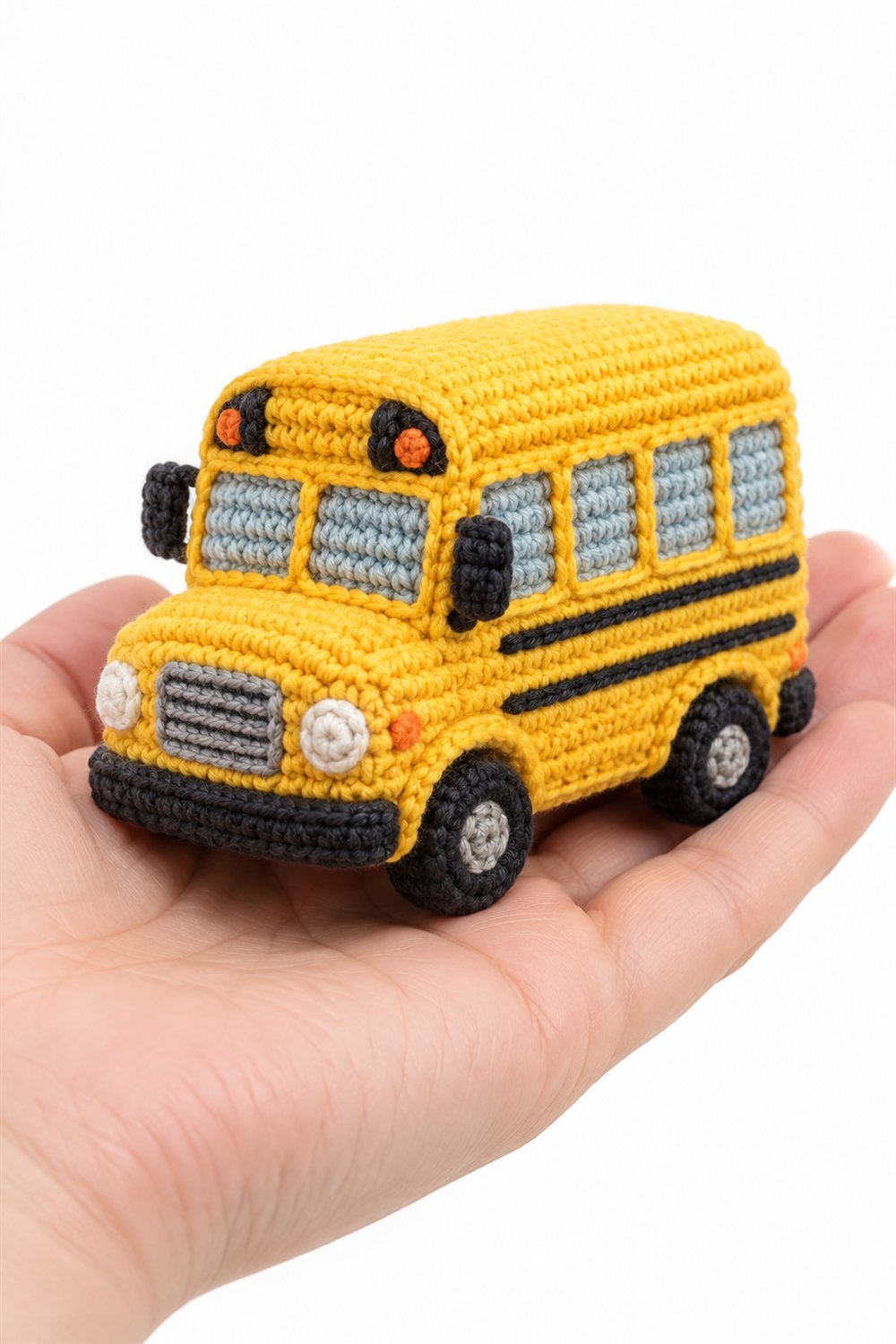 Yellow Toy School Bus - Easy Crochet